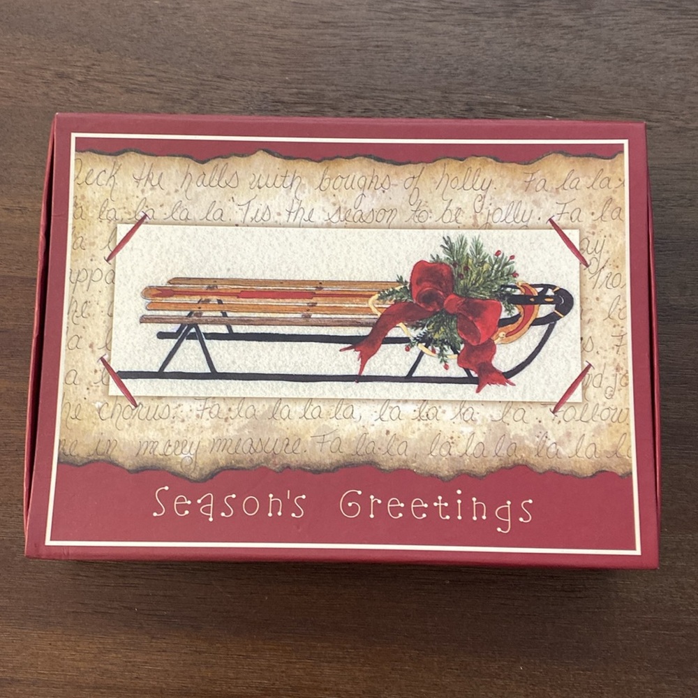 Hollyville 34 Seasons’s Greetings Greeting Cards & Envelopes in Box (7580) 2007